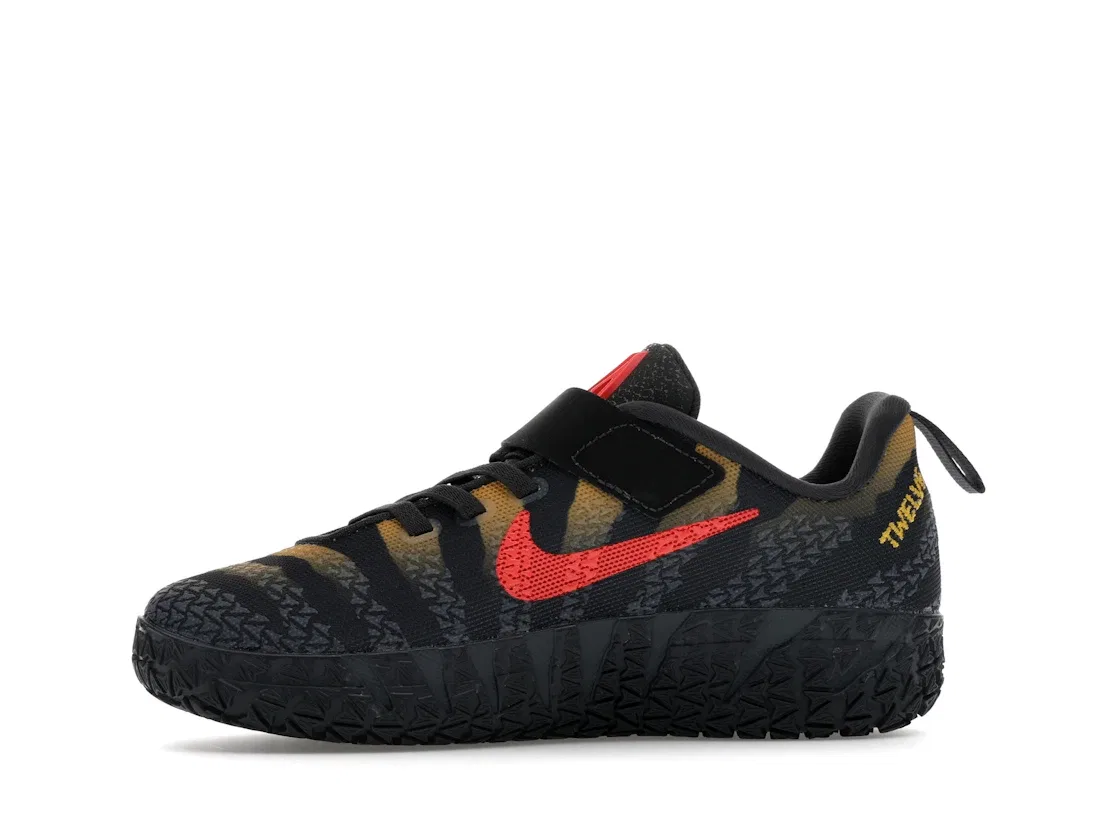 Детские кроссовки для мальчиков с принтом Nike Ja 3 Nike, Anthracite/Bright Crimson/Yellow Ochre — фото 3