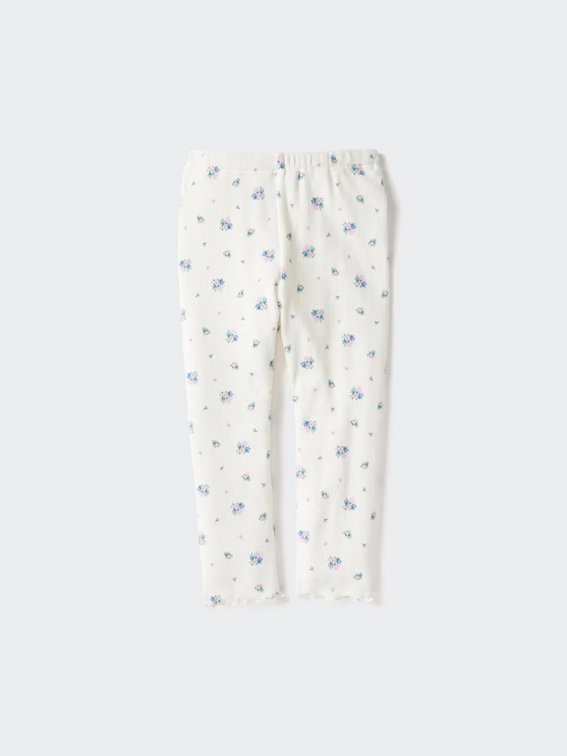 Леггинсы Uniqlo, полная длина, стандартный крой, кремовый