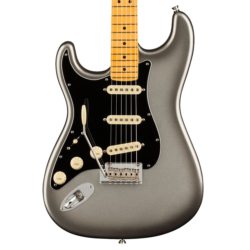 

Fender American Professional II Stratocaster для левшей - Mercury с кленовой накладкой American Professional II Stratocaster Left-handed
