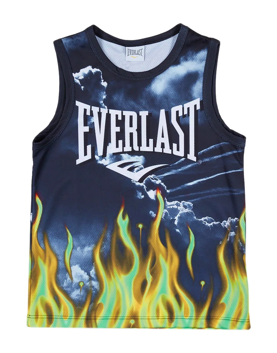 Детская плетеная топ-майка с логотипом Everlast, черный