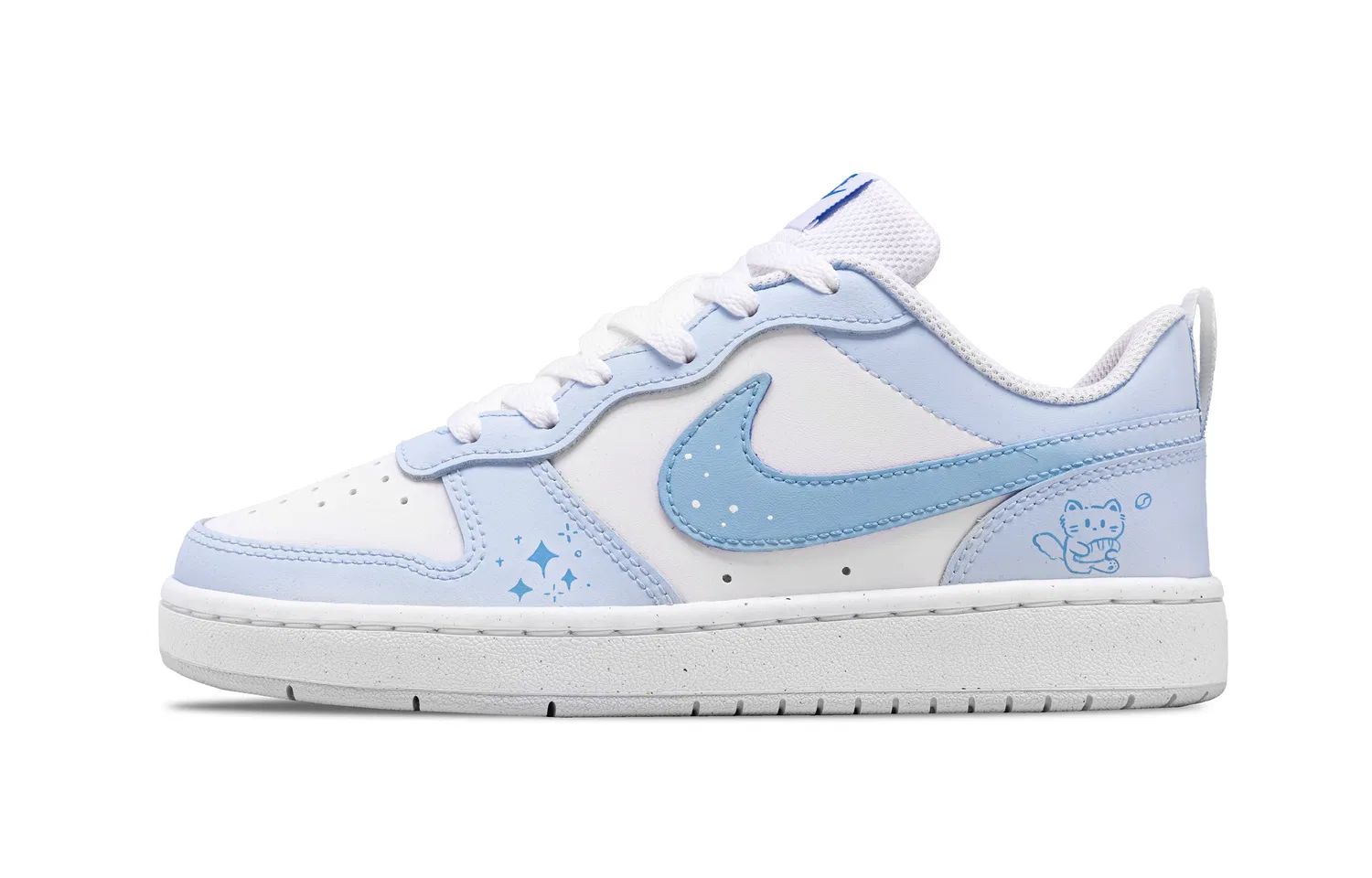 Кроссовки для скейтбординга Court Borough 2 Nike, White Blue