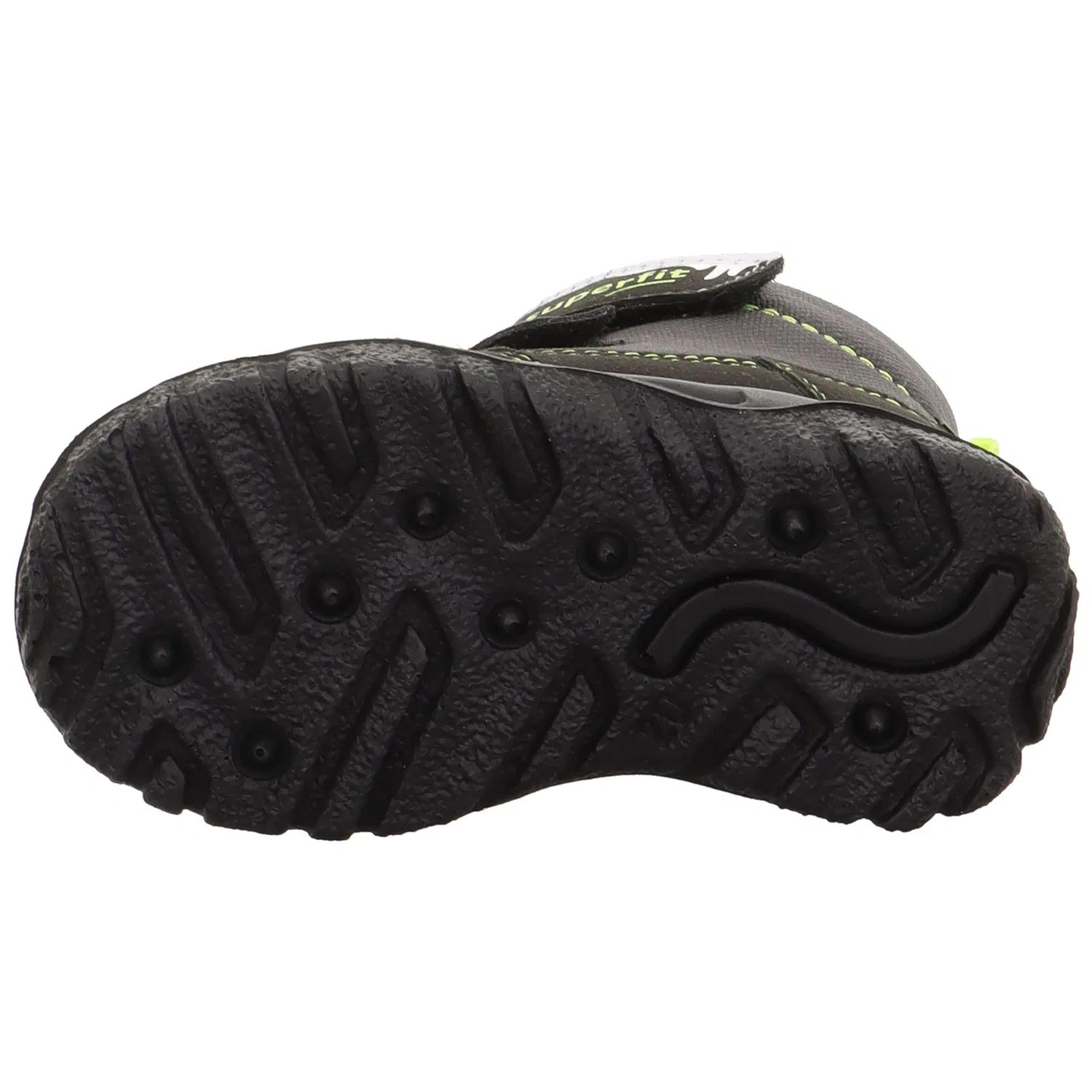 Детские снежные ботинки для мальчиков с принтом Husky1 Warm Gefütterte Superfit, Schwarz Gelb — фото 4