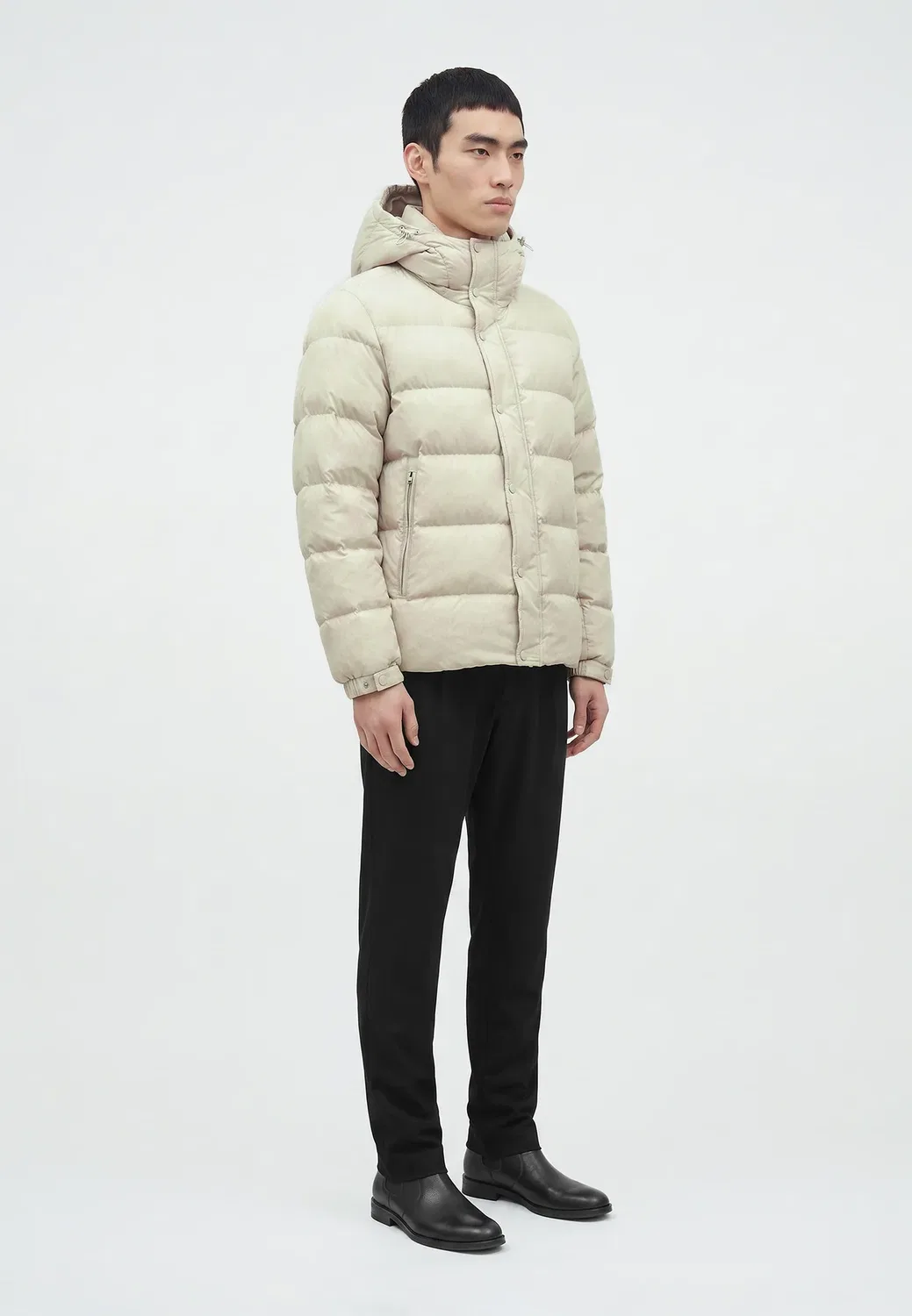 Зимняя куртка Boss, Light Beige — фото 4