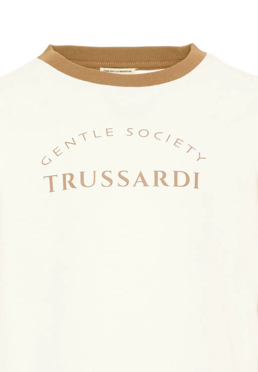 Футболка - толстовка Tru Trussardi Junior, Ivory — фото 3