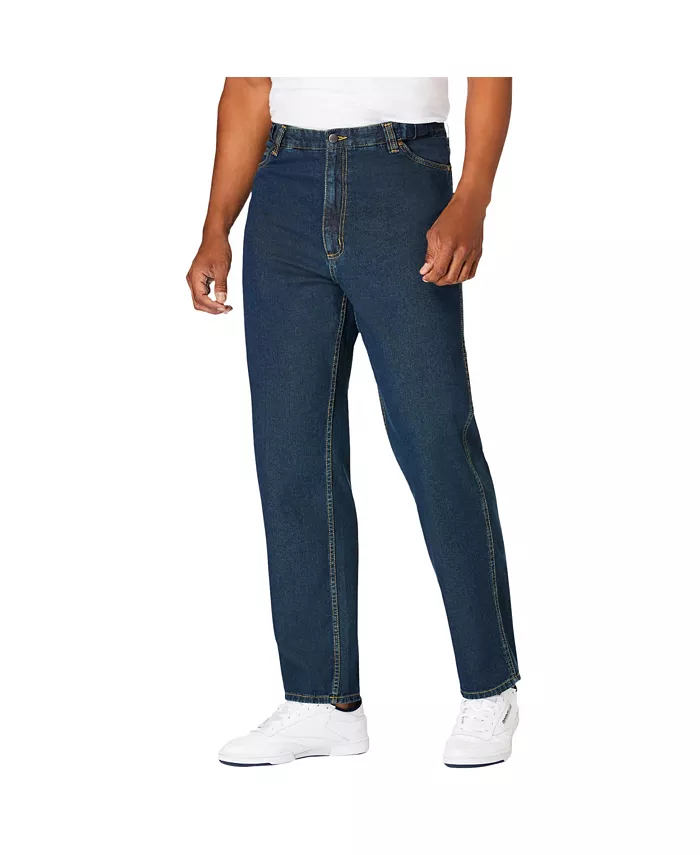 

Джинсы Big & Tall Relaxed Fit с расширяющейся талией KingSize, синий