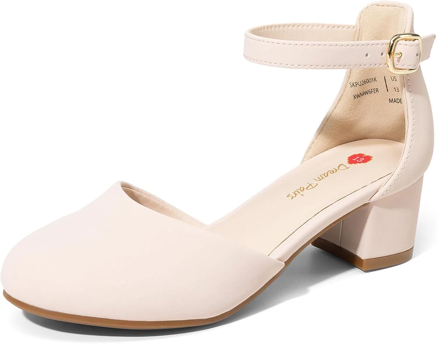 Детские туфли для девочек с цветочным принтом DREAM PAIRS, Beige