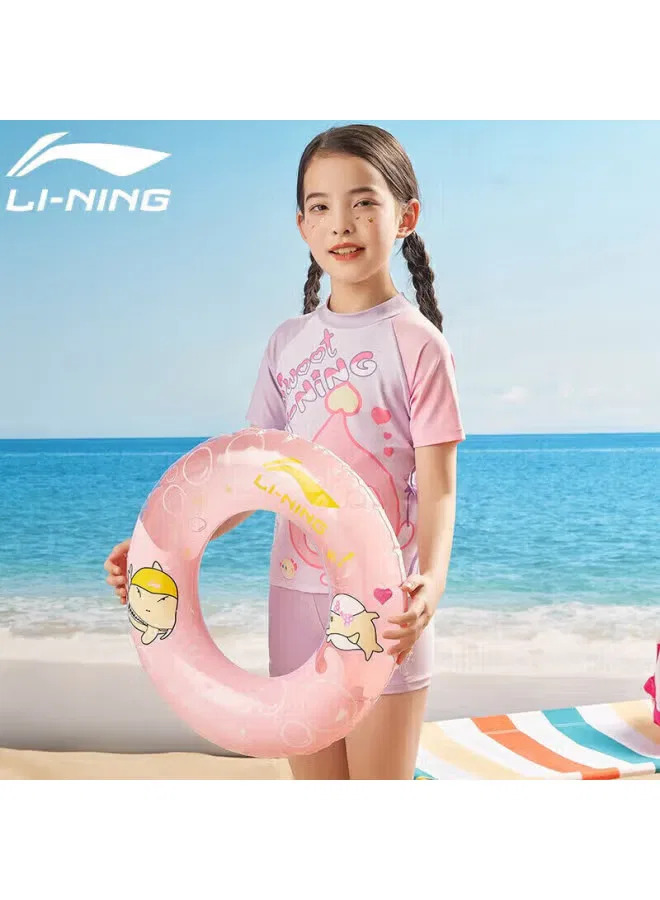 Купальник детский спортивный с мультяшным принтом 903 Li-Ning, лавандовый — фото 2