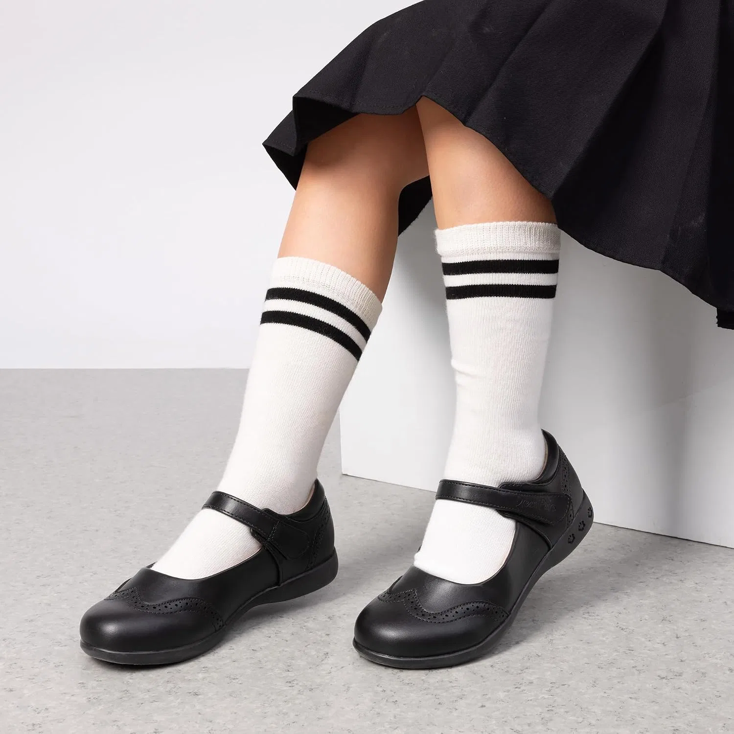 Детские туфли Мэри Джейн для девочек DREAM PAIRS, Black — фото 2