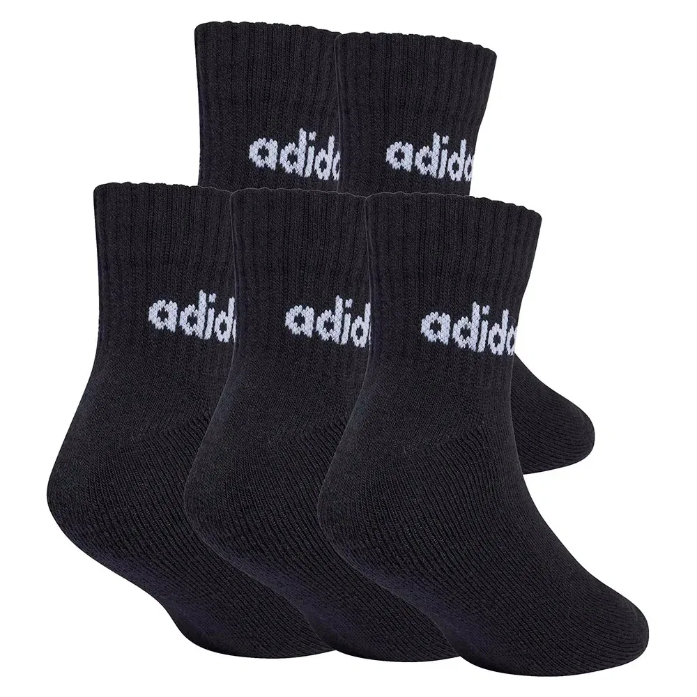 Детские носки с компрессионным сводом стопы Linear Ankle Adidas, Black — фото 2