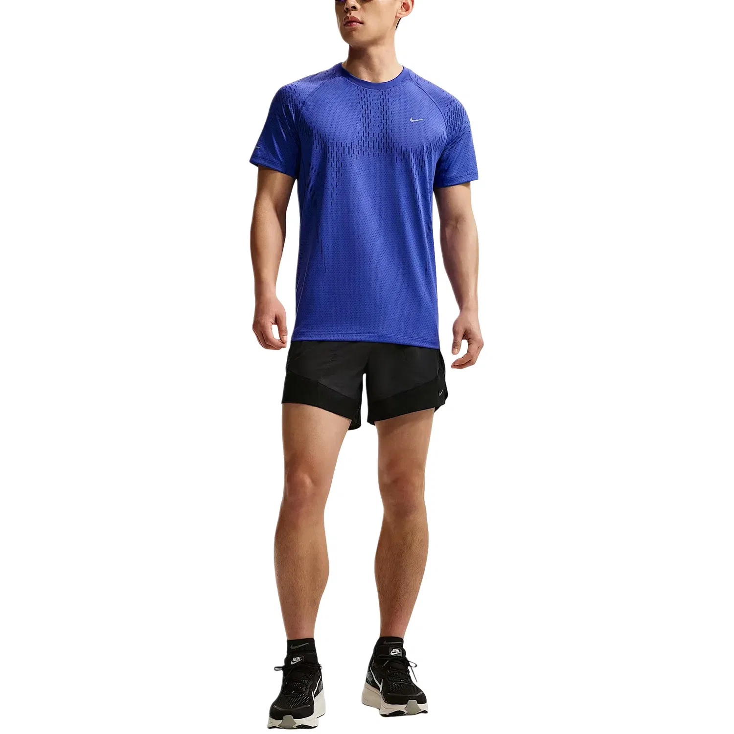 Мужская футболка Nike Stride Dri-FIT ADV, цвет Lapis Deep Royal Blue — фото 4