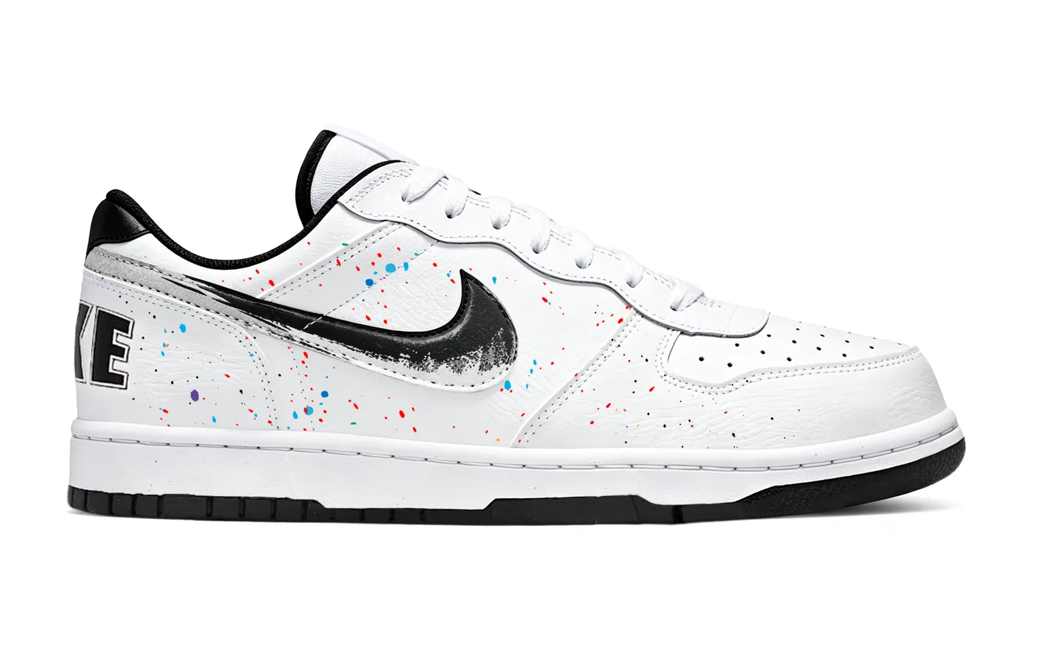 Детские скейтборд-кроссовки с принтом Ink Splatter Nike, Dazzling Color — фото 3