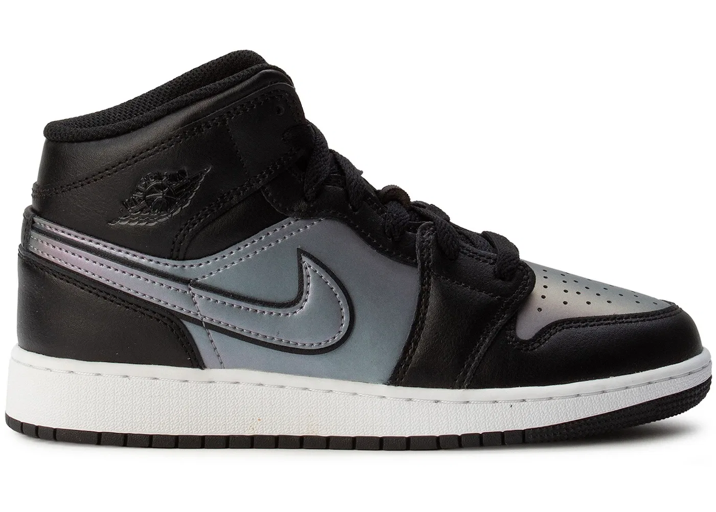 Детские кроссовки Lifestyle Jordan 1 Mid SE BG Jordan, Black/Black/White