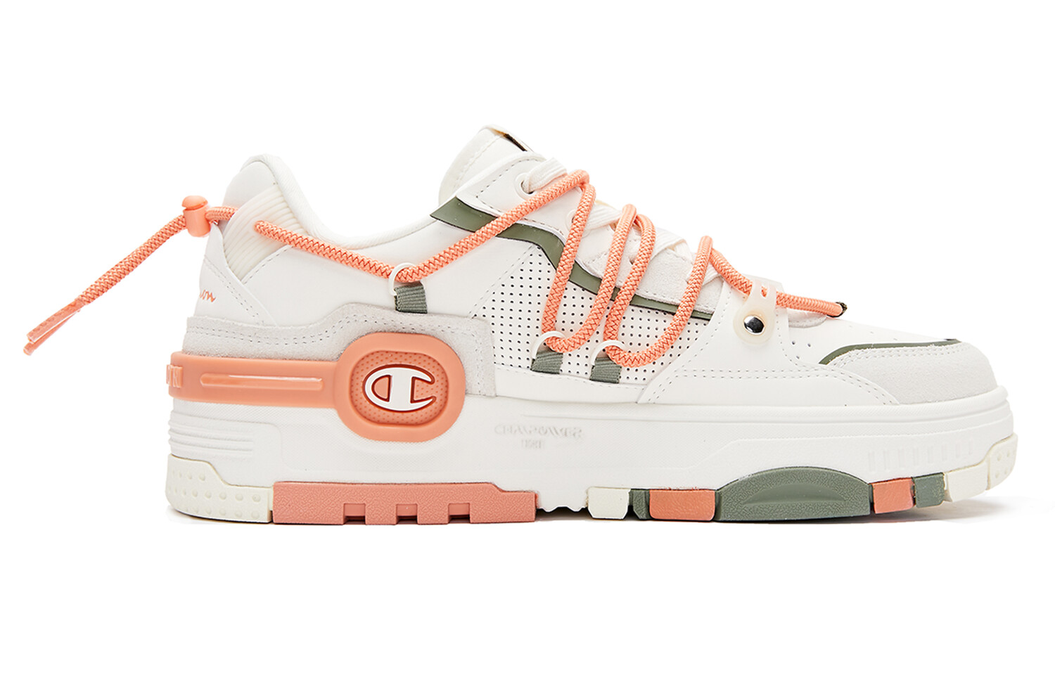 

Кроссовки Champion Skateboarding Shoes Women's Low-top White/Orange, белый/оранжевый