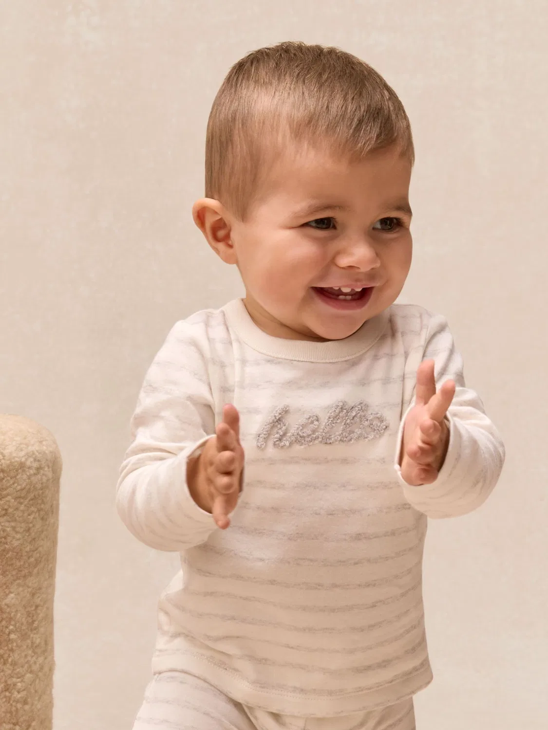 Детский комплект из топа и леггинсов Hello Baby The White Company, белый — фото 4