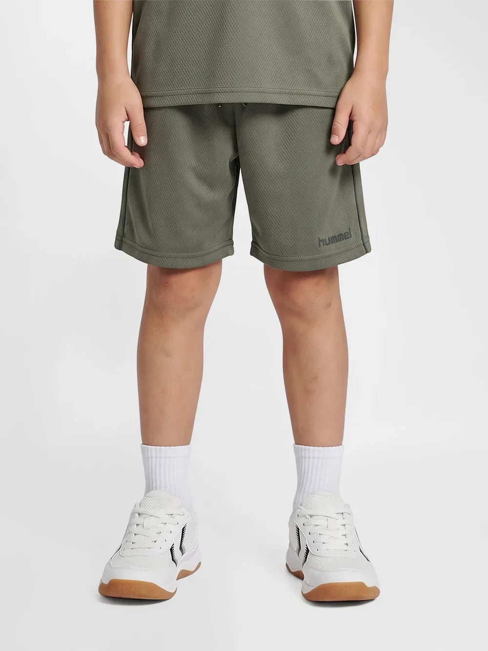Hmljr reg active shorts unisex - спортивные штаны Hummel, Castor Gray — фото 2
