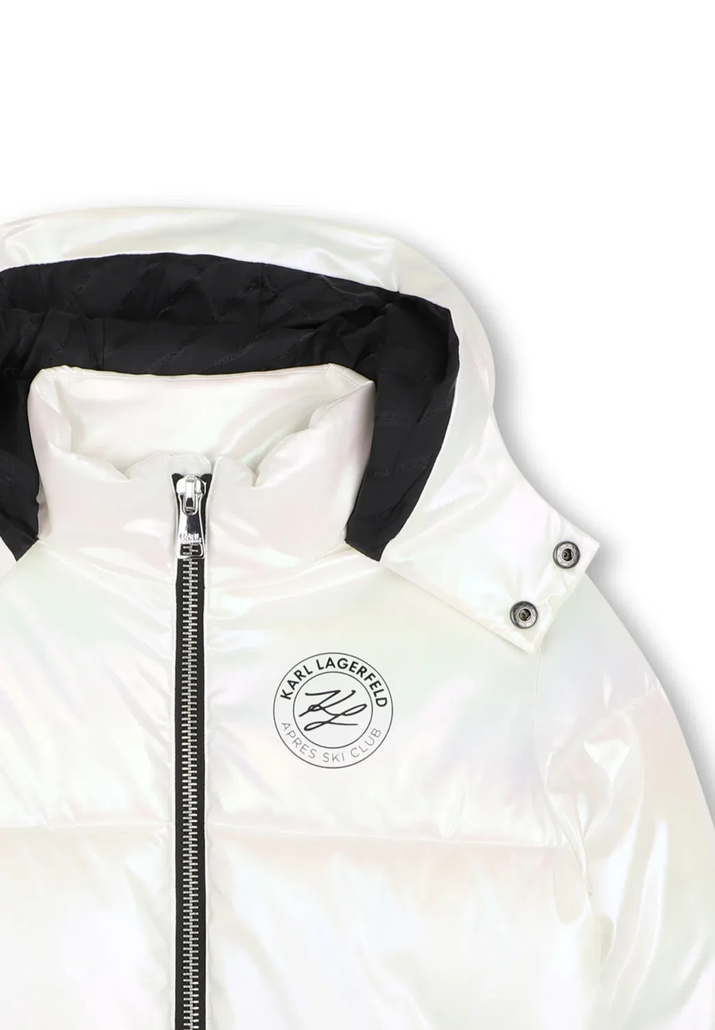 Пуховая куртка - зимняя куртка Karl Lagerfeld Kids, White — фото 4