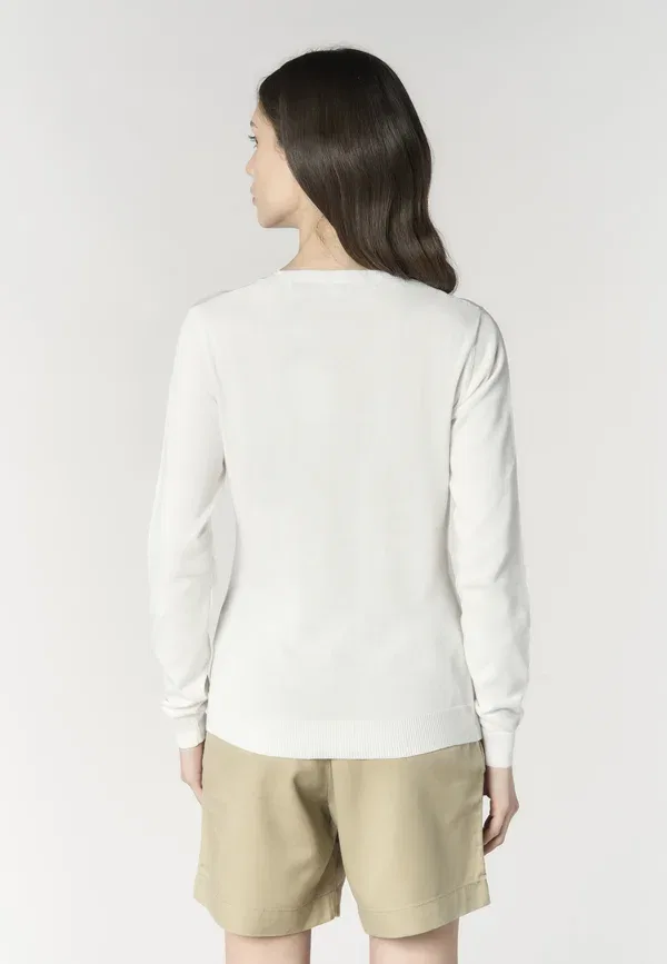 Джемпер хлопковый Jumper U.S. Polo Assn., Bianco, белый — фото 3
