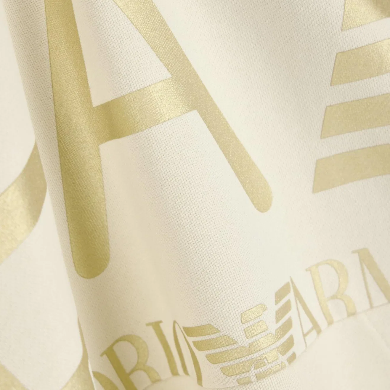 Мужской свитшот с капюшоном Emporio Armani, Ecru — фото 4