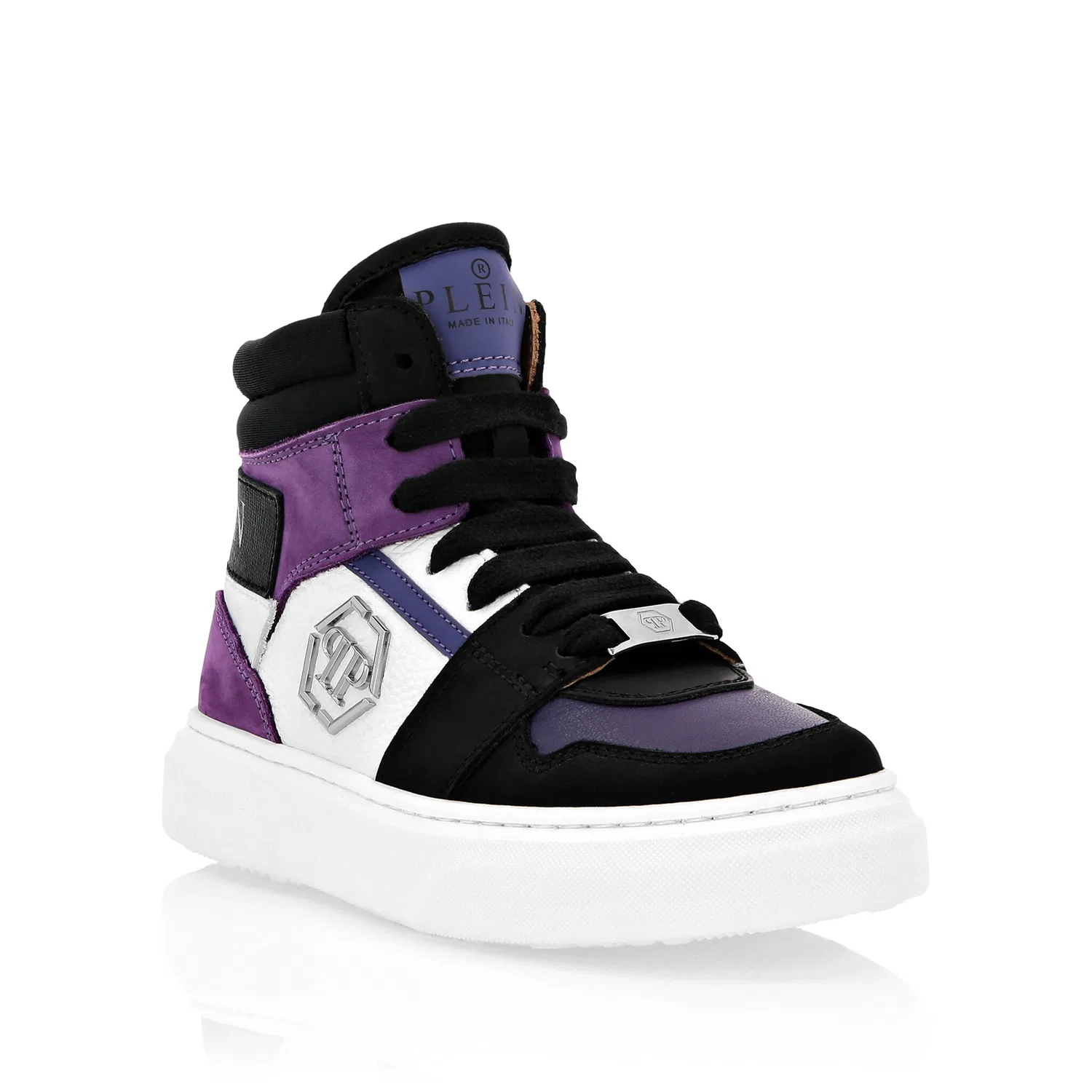 Детские кроссовки на средней подошве PHILIPP PLEIN, Purple/Black