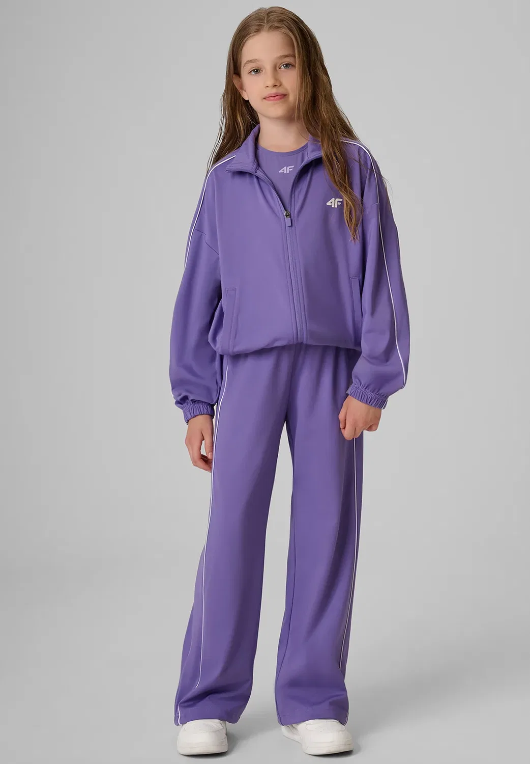 Spodnie dresowe sportowe dziewczęce - спортивные штаны 4F, Violet