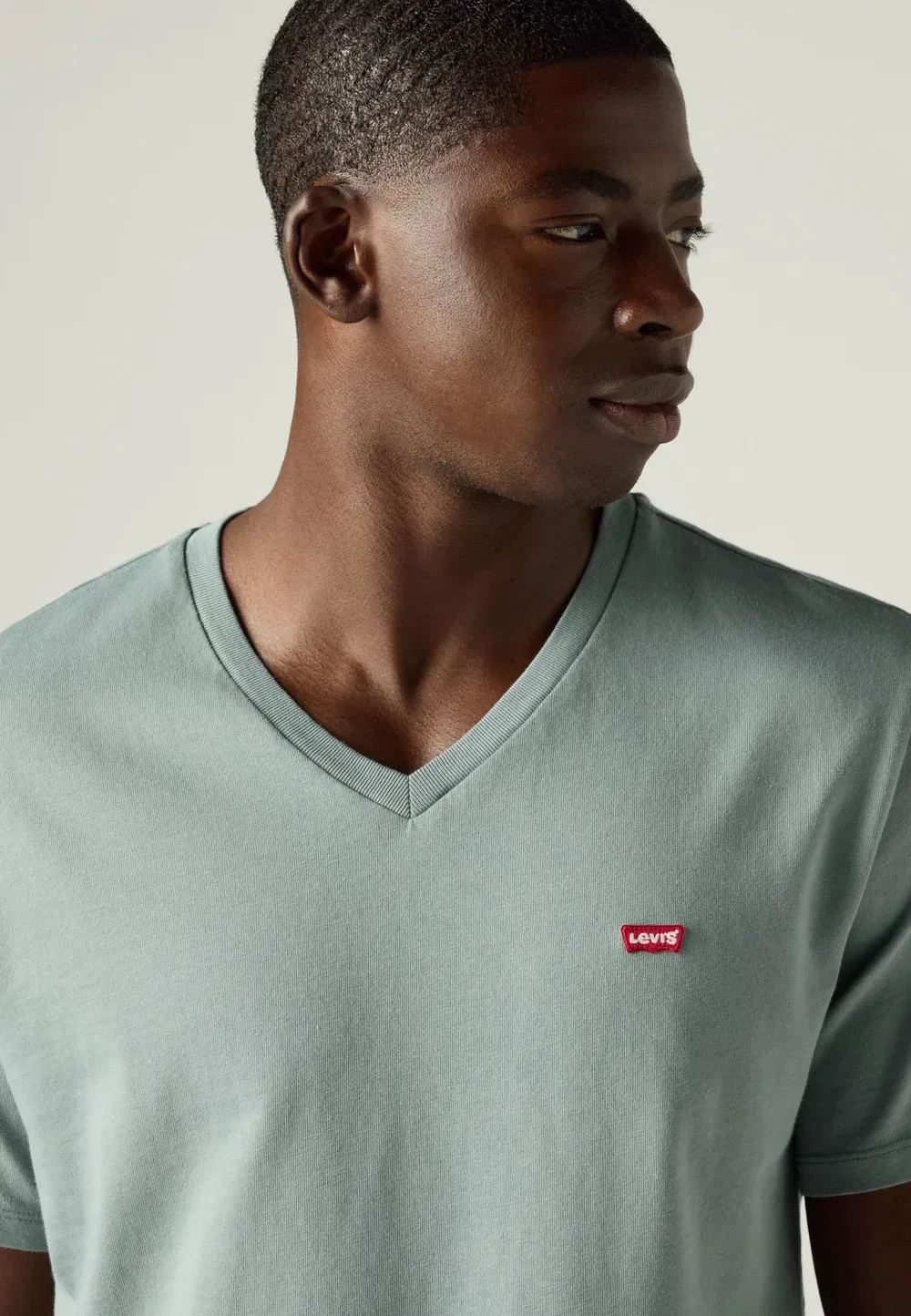 Футболка с V-образным вырезом - базовая модель Levi'S, Stormy Sea — фото 4