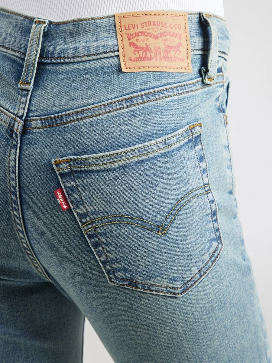 Джинсы LEVI'S Skinny Jeans '720 High Rise Super Skinny Jeans' синего цвета — фото 3