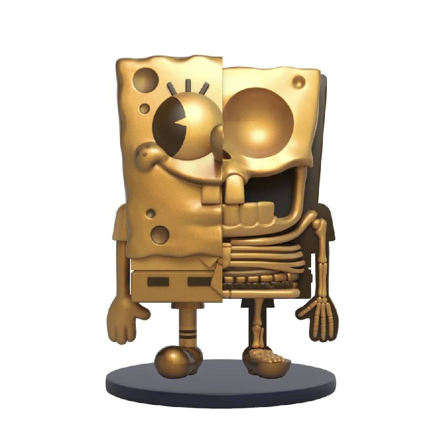 

Фигурка Jason Freeny x Spongebob Hidden Dissectibles Classic Edition Spongebob, золотой