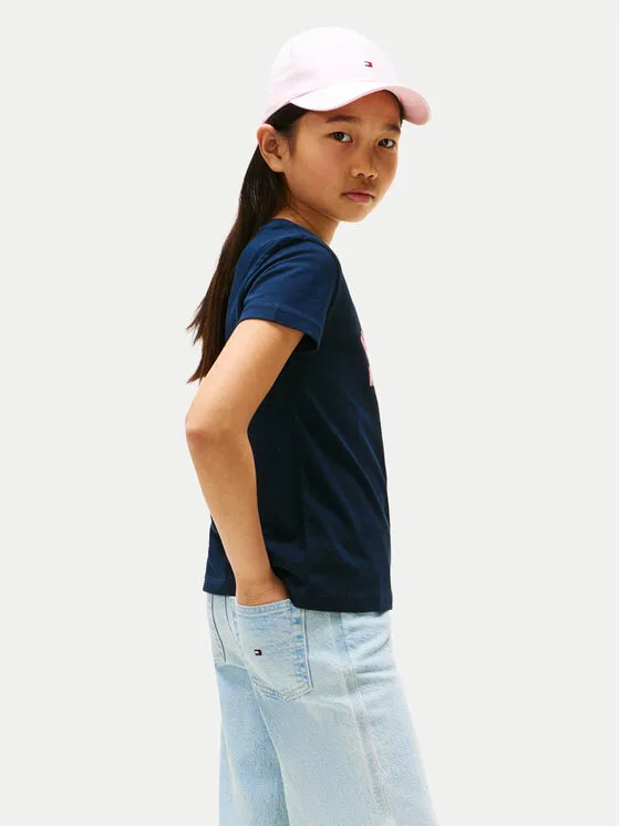 Футболка regular fit Graphic Tommy Hilfiger, темно-синий — фото 3