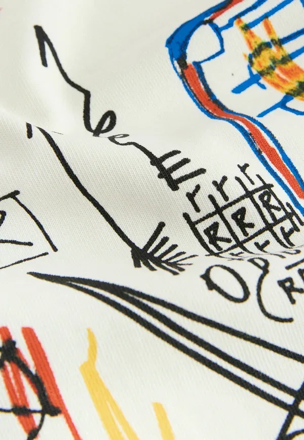 Футболка с принтом хлопковая Print t-shirt Next, White Basquiat, белый — фото 4
