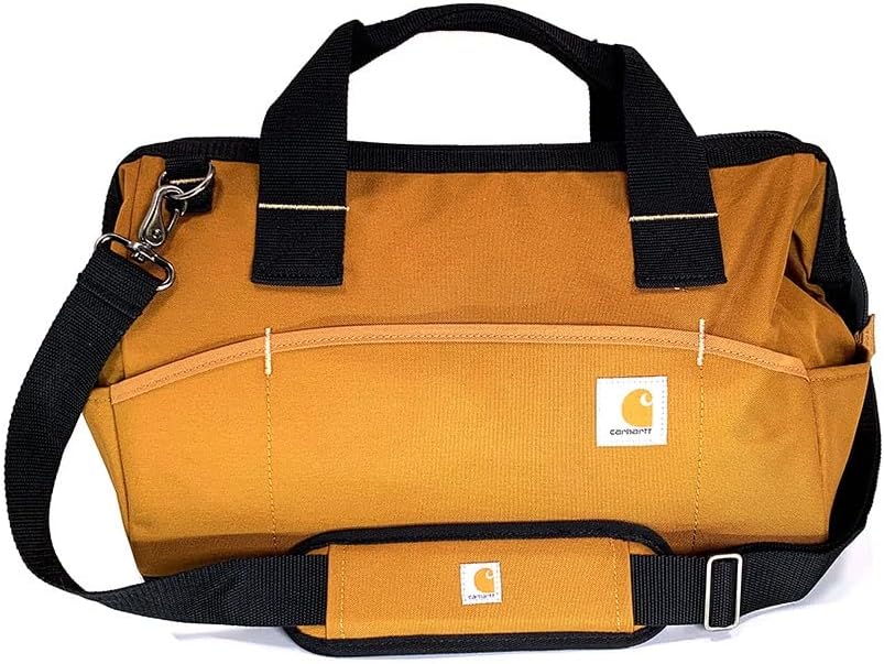 

Carhartt Gear B0000350 16-Inch 17 Pocket Midweight Tool Bag - One Size Fits All - Carhartt Brown