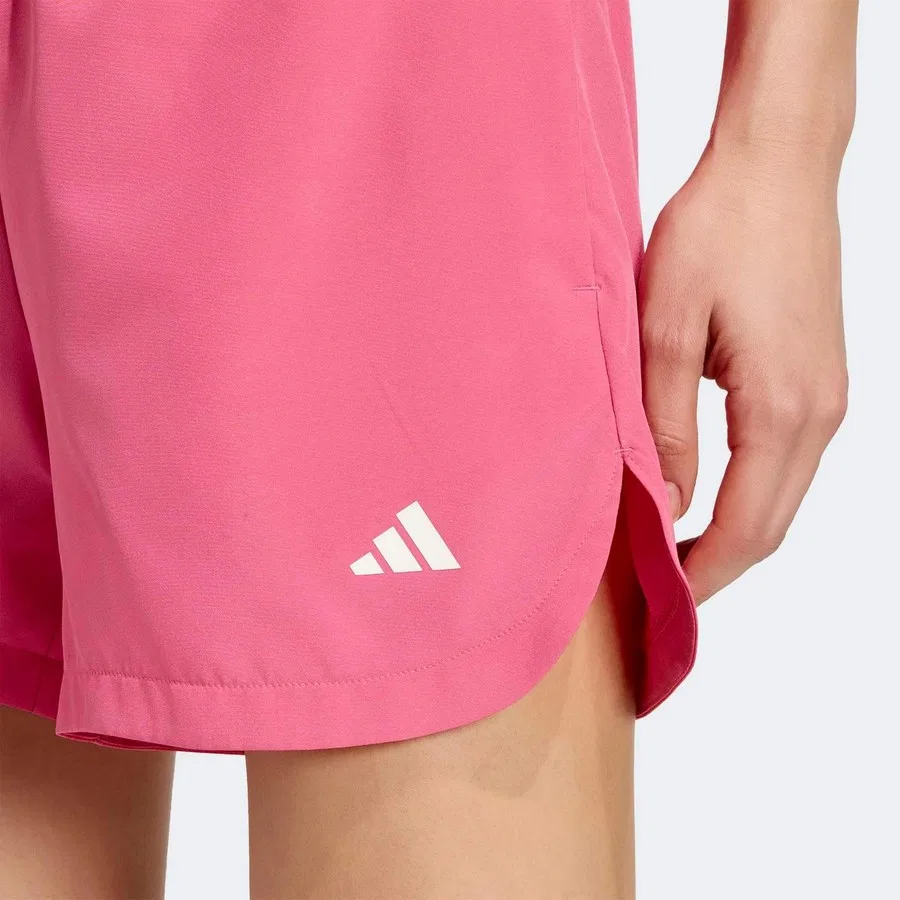Шорты женские с принтом Studio Woven adidas, Розовый — фото 4