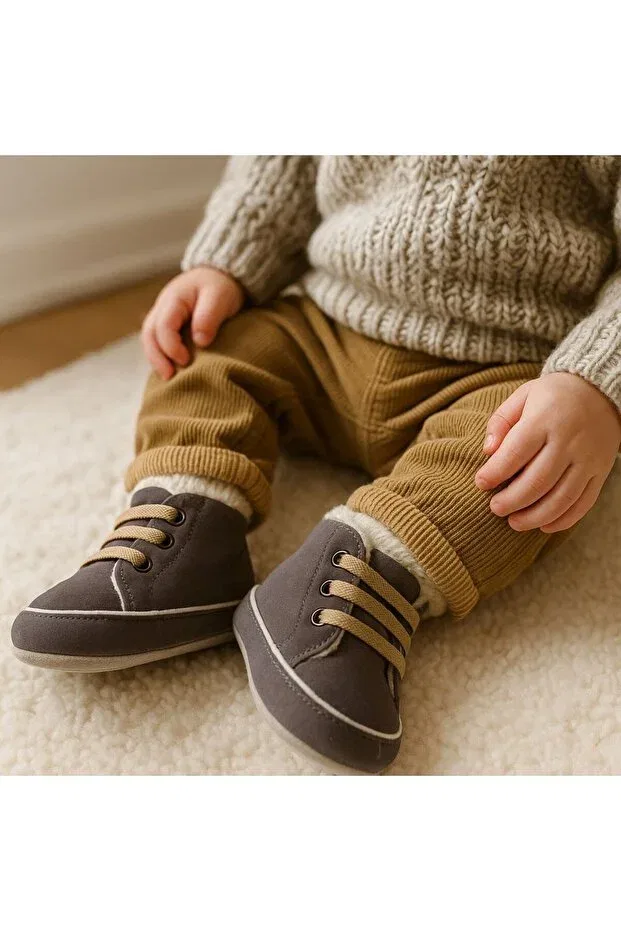 Детские ботиночки для первых шагов хлопковые Minissa Baby Kids, Damson