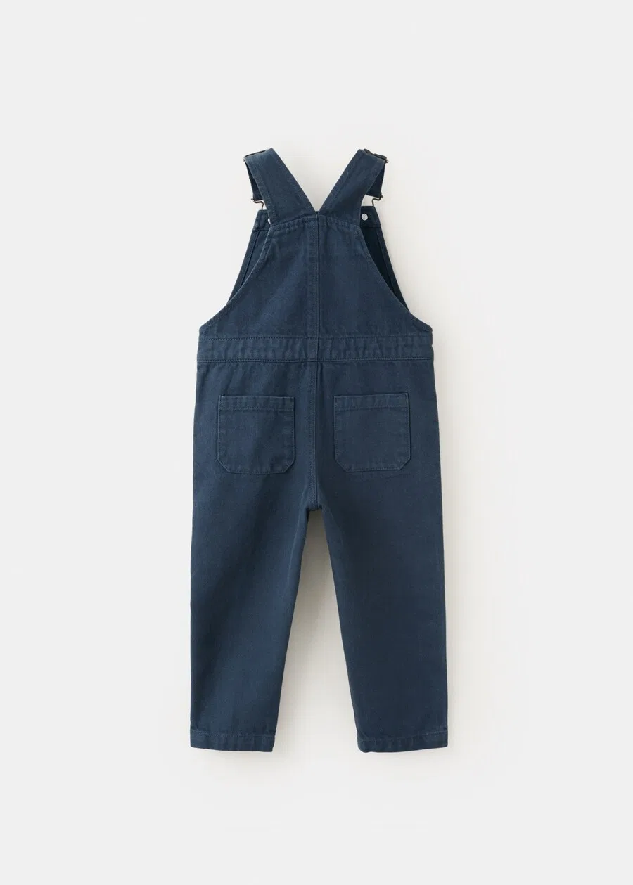 Детский комбинезон MANGO KIDS Regular Overalls 'RANDALL' темно-синего цвета — фото 2
