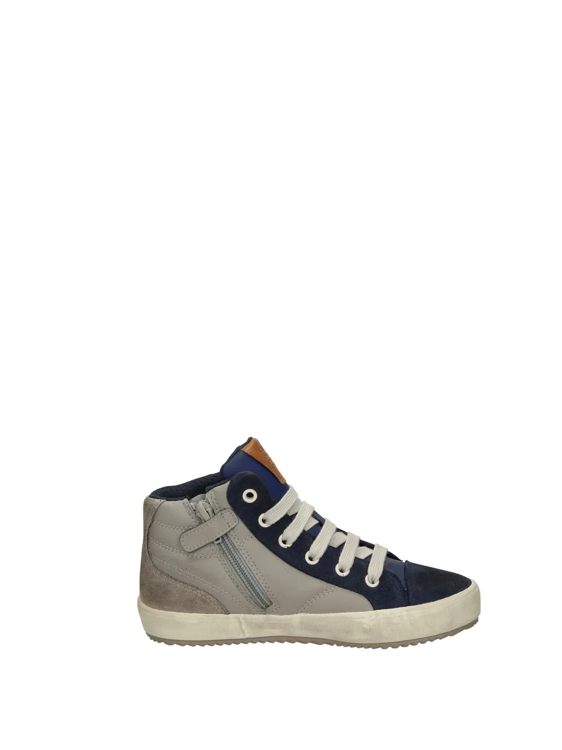 Детские кроссовки для мальчиков высокие Geox J Alonisso Boy B, Grey Blue — фото 4