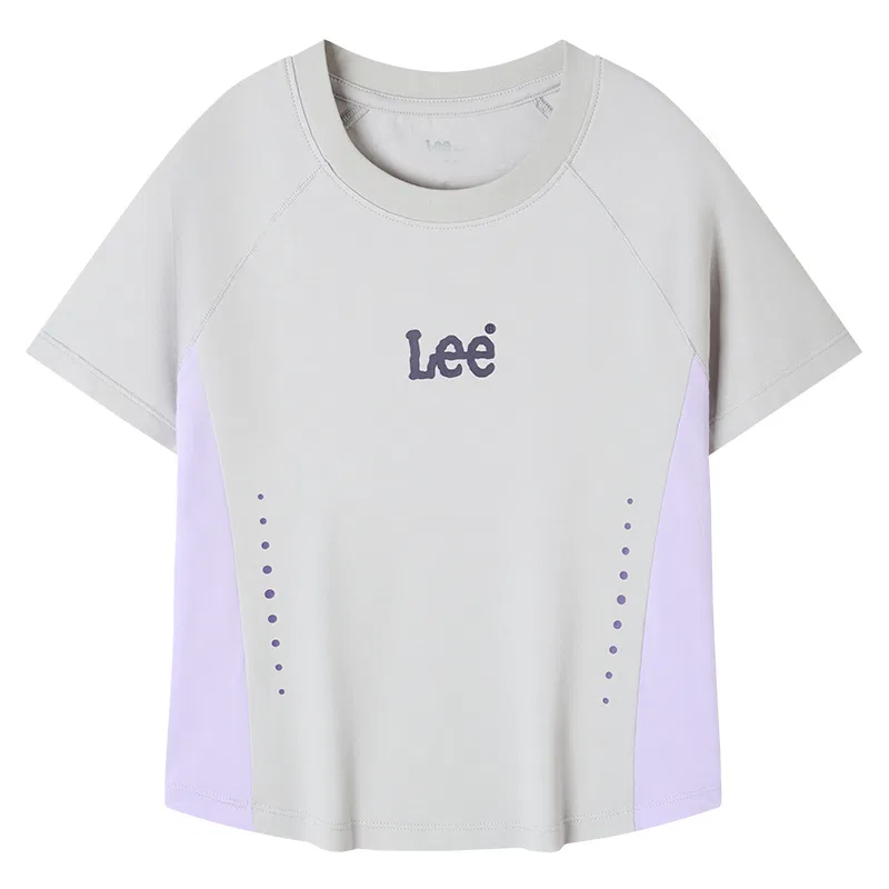 Детская футболка с круглым вырезом из тонкого стрейча Light Gray Lee