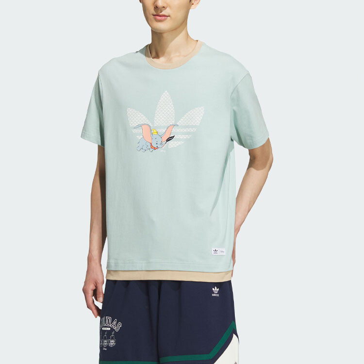 Футболка Disney X DUMBO унисекс дымчато-зеленая Adidas Originals, зеленый — фото 4