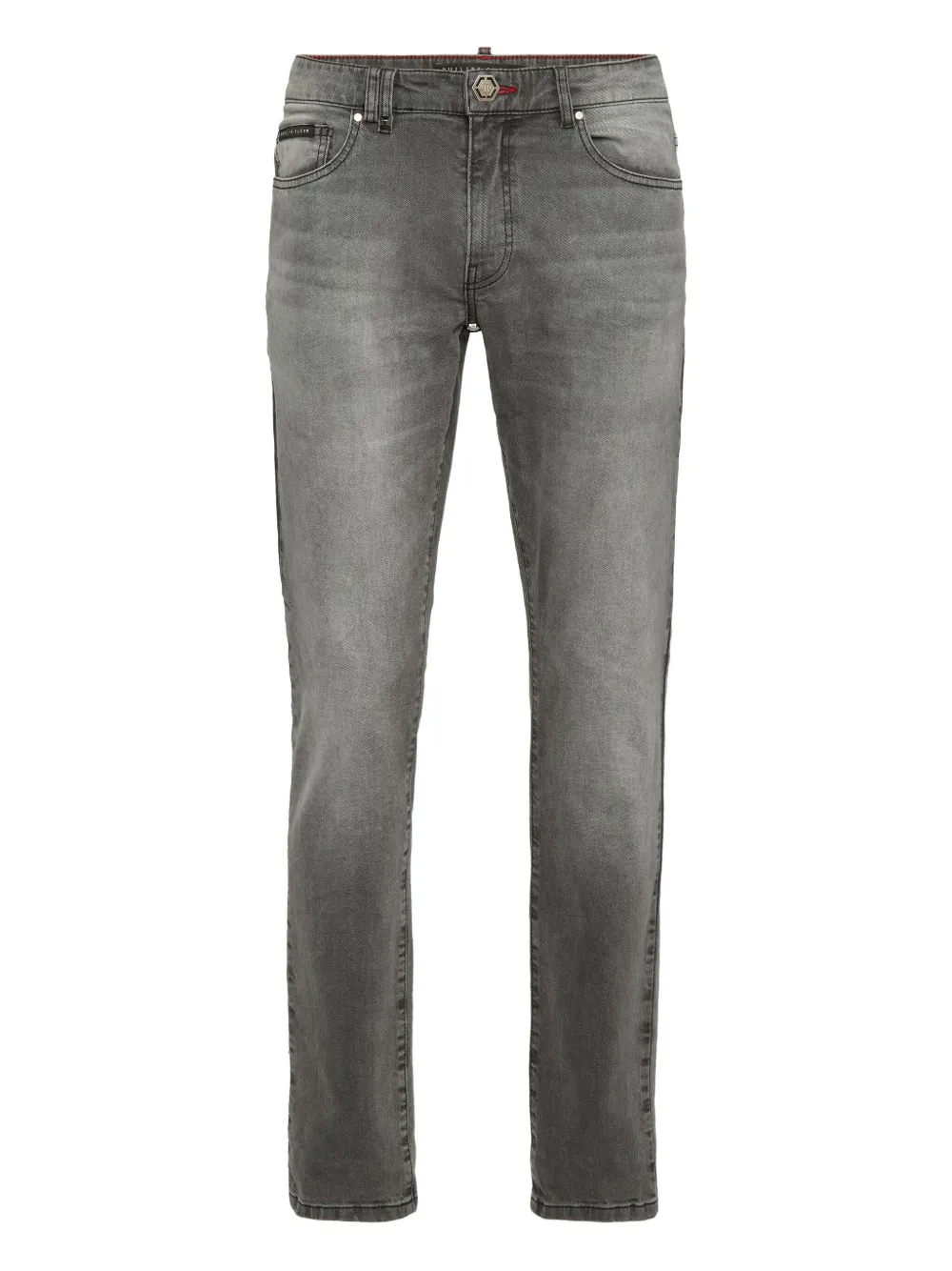 

Джинсы с нашивкой-логотипом Philipp Plein, серый