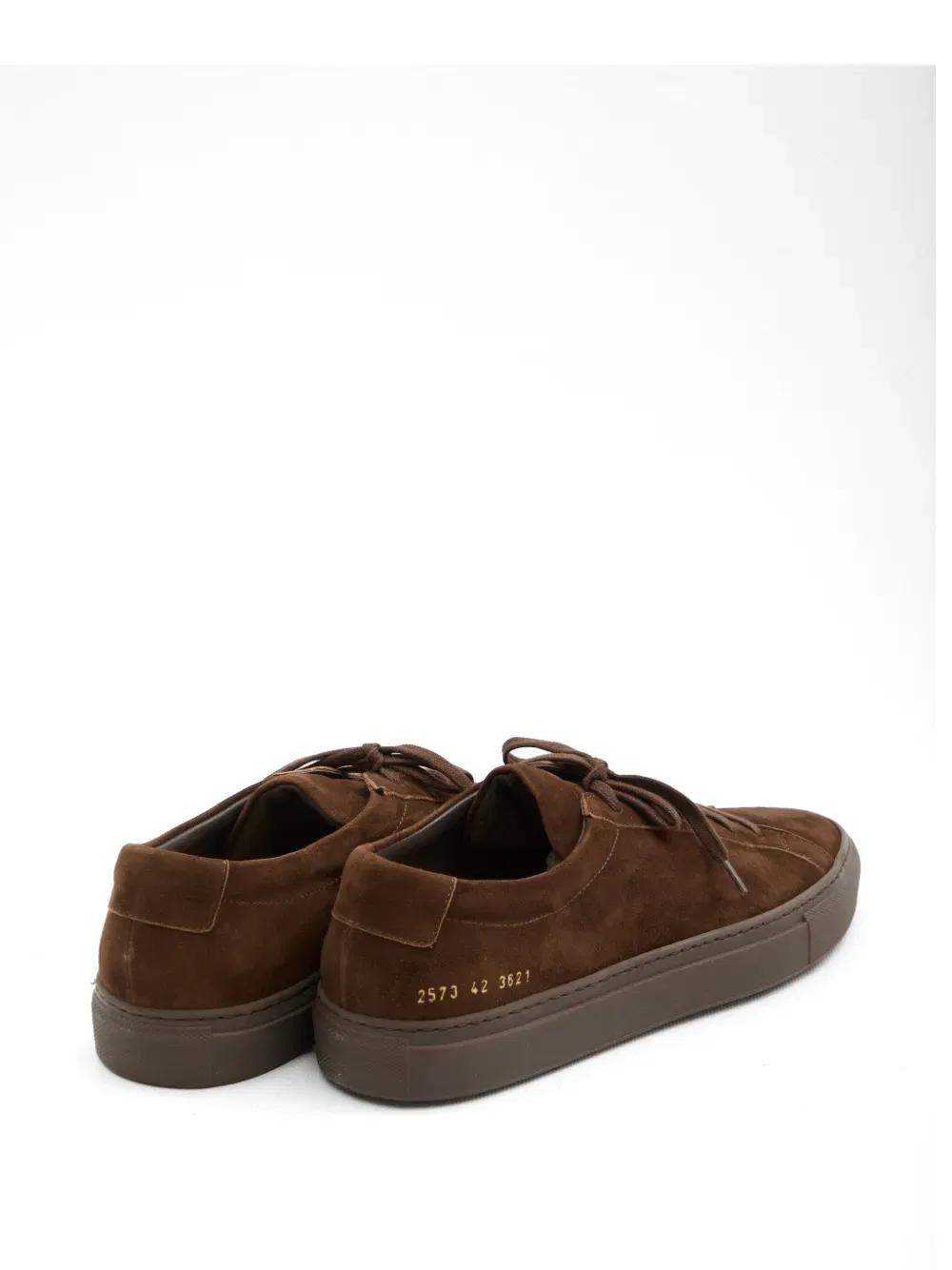Замшевые кроссовки Achilles на шнуровке Common Projects, коричневый — фото 3