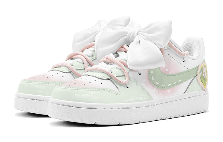 Кеды, обувь для скейтбординга Court Borough, женская, низкая, розовый Nike, цвет Yellow Green — фото 3