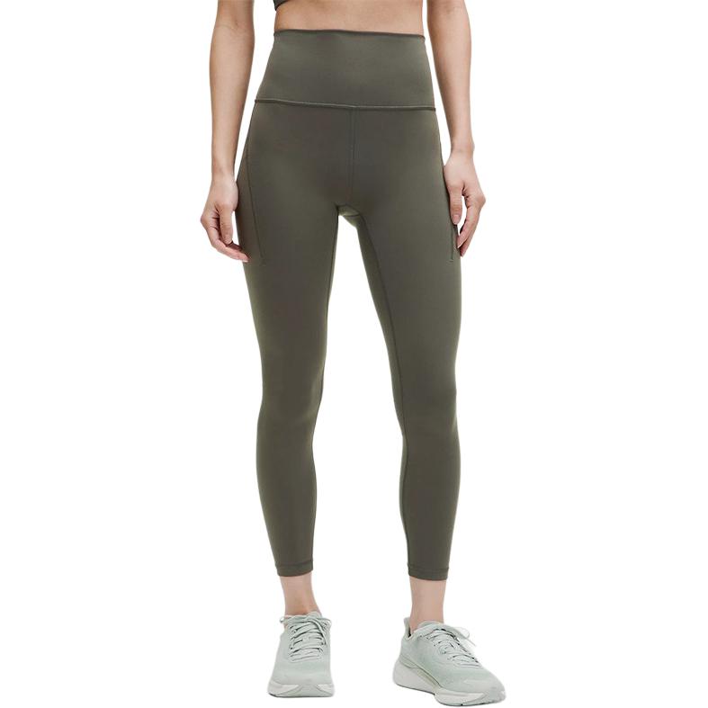 

Женские спортивные брюки Wunder Train 24' Lululemon, slate коричневый/sebo