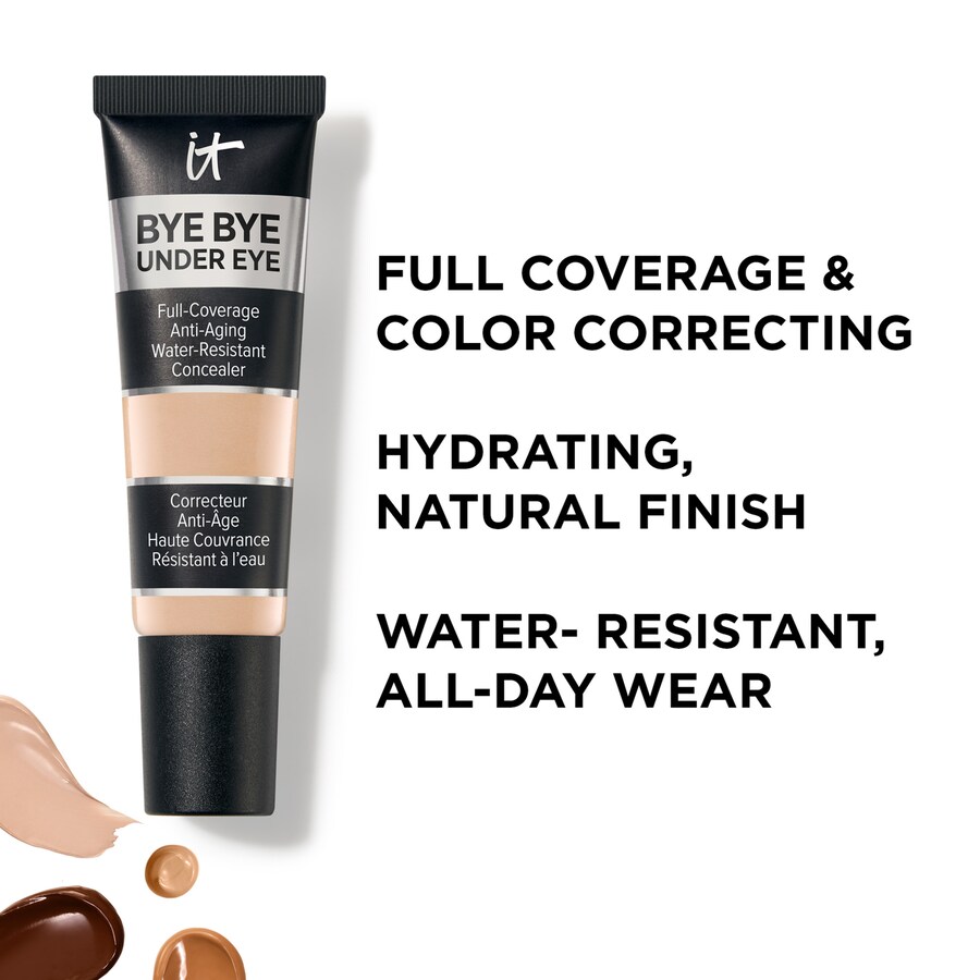 Консилер Bye Bye Under Eye Anti-Aging Full Coverage Concealer с гиалуроновой кислотой для омоложения кожи вокруг глаз. IT Cosmetics, 0.4 oz/12 ml, 35.0 Rich Amber — фото 3