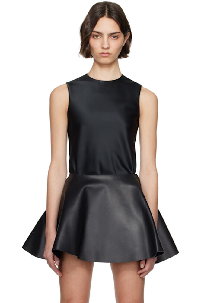 

Черный топ без рукавов с косым кроем JW Anderson