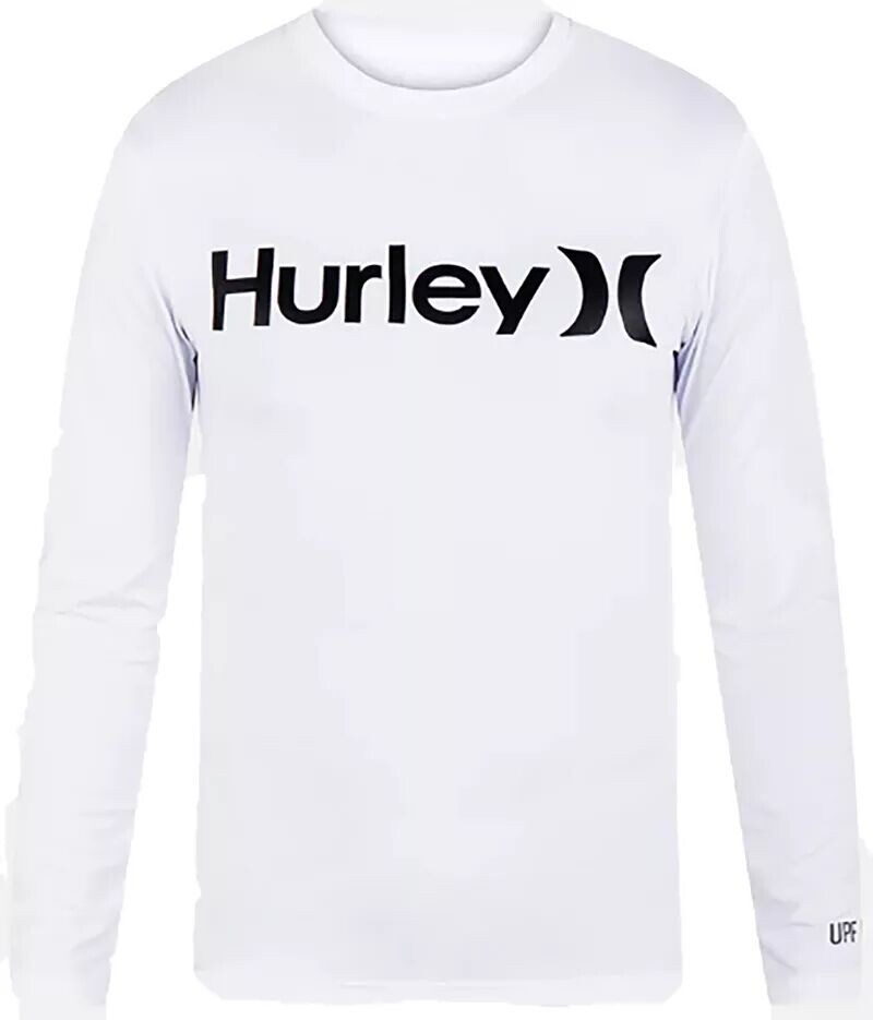 

Мужской быстросохнущий рашгард Hurley One & Only с длинными рукавами, белый