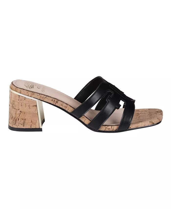 Женские босоножки Gianna на блочном каблуке GC Shoes, черный — фото 2