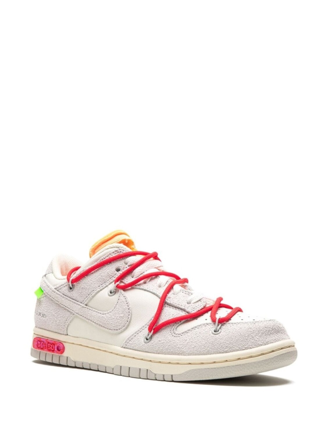 Dunk Low Off-White - Лот 40 Кроссовки Nike, белый — фото 2