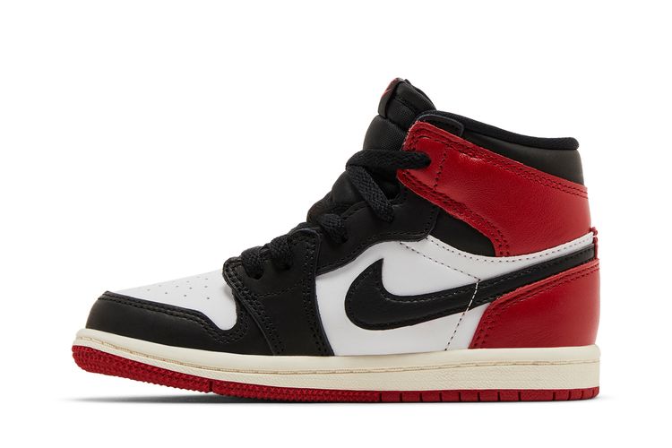 Кроссовки Air Jordan 1 Retro High OG TD Black Toe Reimagined, красный — фото 3