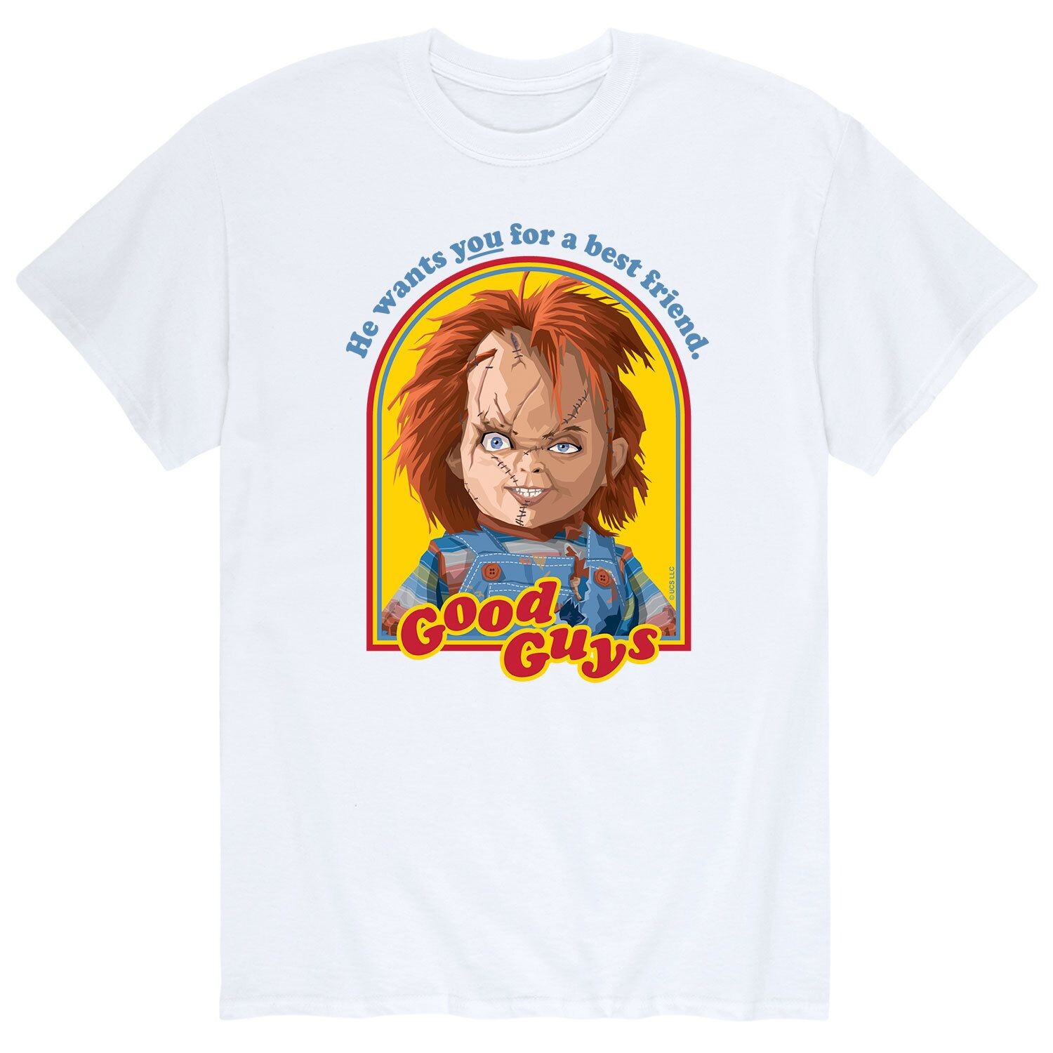 

Мужская футболка Chucky Retro Good Guys Licensed Character