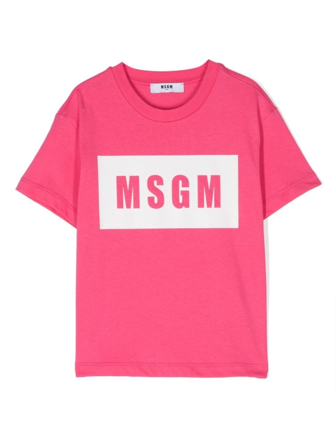 

MSGM Kids футболка с логотипом, розовый