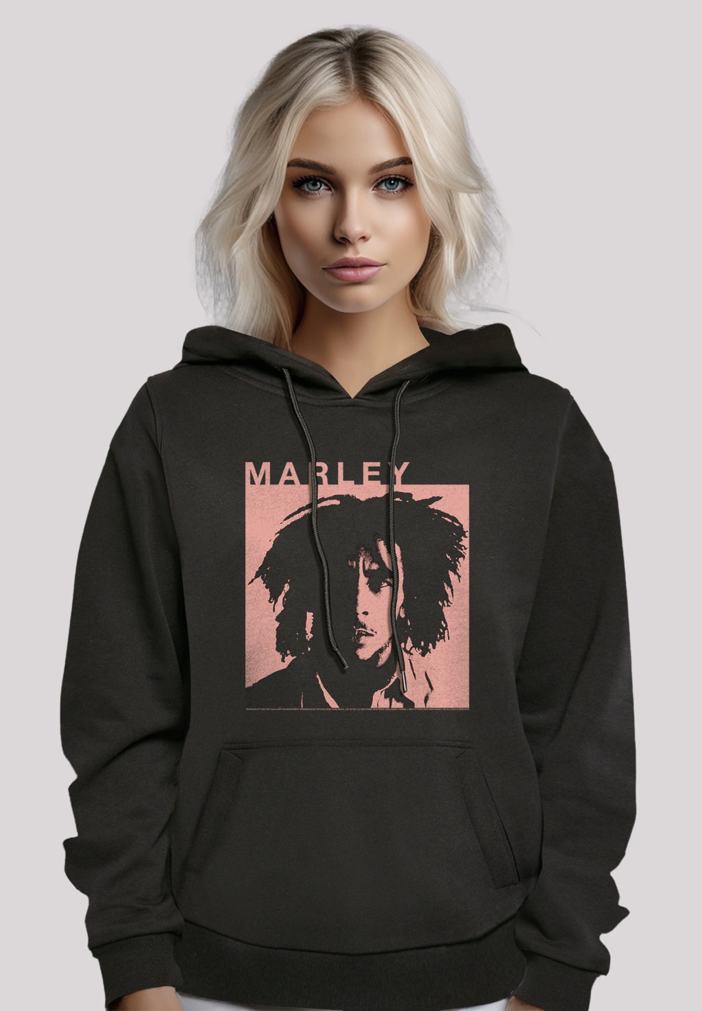 

Толстовка BOB MARLEY REGGAE MUSIC BY ROCK OFF - Hoodie F4NT4STIC, черный