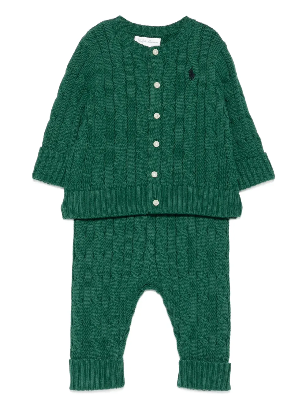 

Брюки из толстой пряжи (комплект из двух штук) POLO RALPH LAUREN KIDS, зеленый